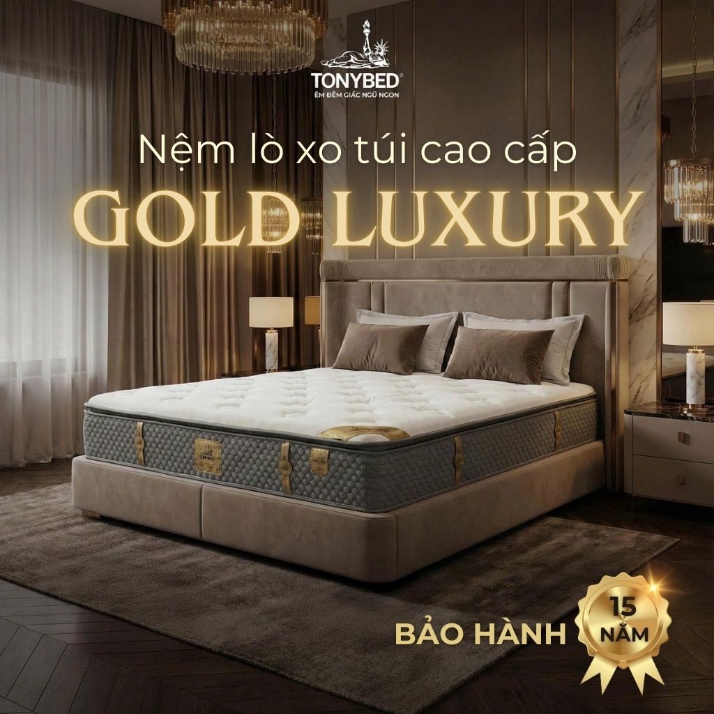 Nệm lò xo túi Gold Luxury 7 Nem cu em nhu moi nho lop topper Tonybed Giam ngay 15 – ngu ngon khong can doi nem 2